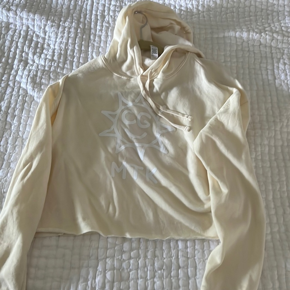 CG Common Ground Montauk hamptons womens cropped hoodie M